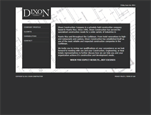 Tablet Screenshot of dixon-construction.com